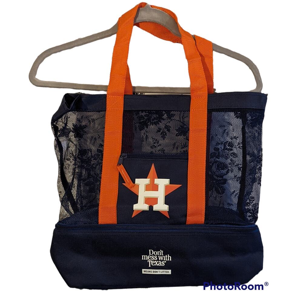 NWT Houston Astros Summer Beach Tote w/zipper cooler 2022 Promo Giveaway